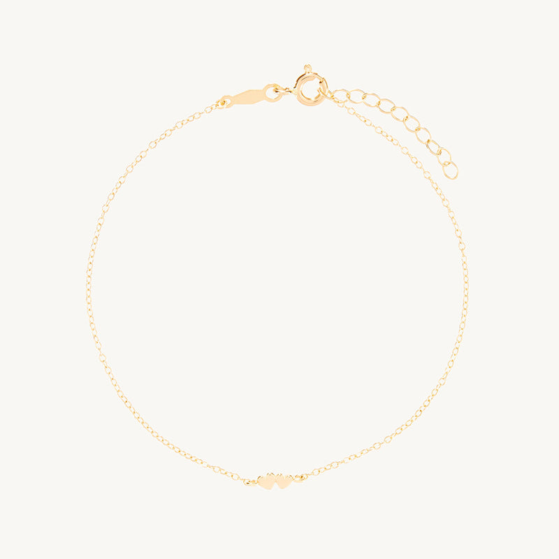 JUSSAN Heart Minimal Luxe Sterling Silver Bracelet