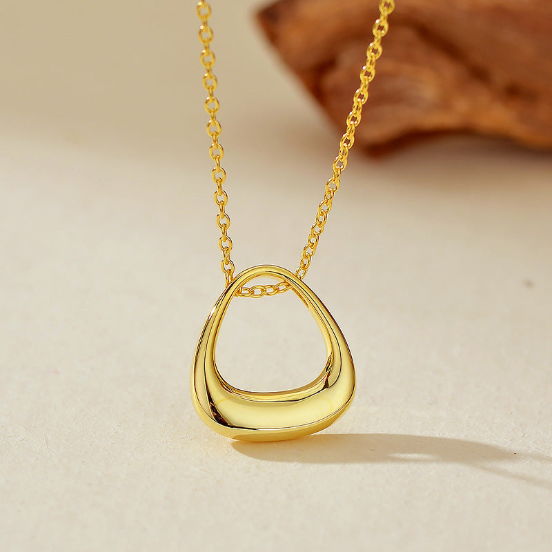 JUSSAN Geometric Pendant Sterling Silver Necklace
