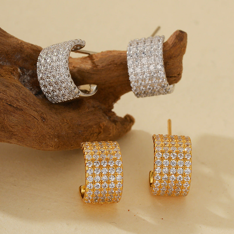 JUSSAN Minimal Luxe Sterling Silver Earrings