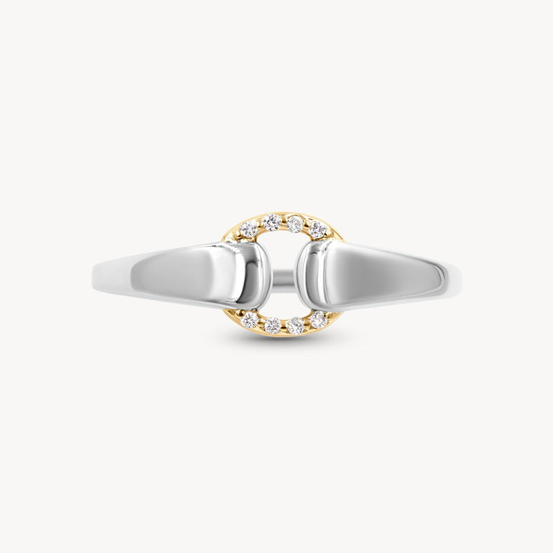 JUSSAN Pave Luxe Sterling Silver Ring