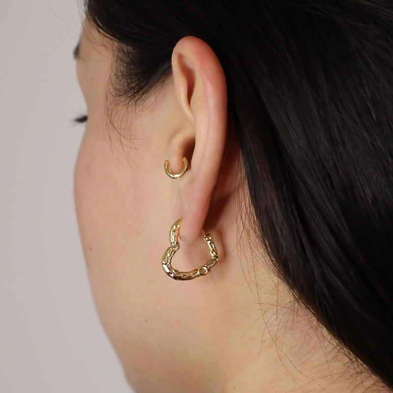 JUSSAN Ear Cuff Hoop Sterling Silver Earrings