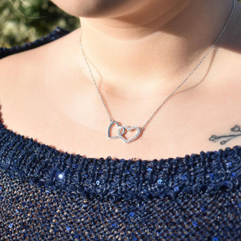 JUSSAN Heart Sterling Silver Necklace