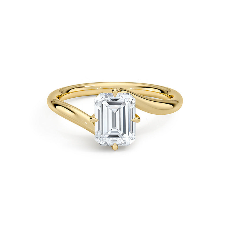 JUSSAN Pave Minimal Luxe Sterling Silver Ring