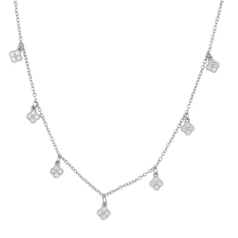 JUSSAN Clover Luxe Sterling Silver Necklace
