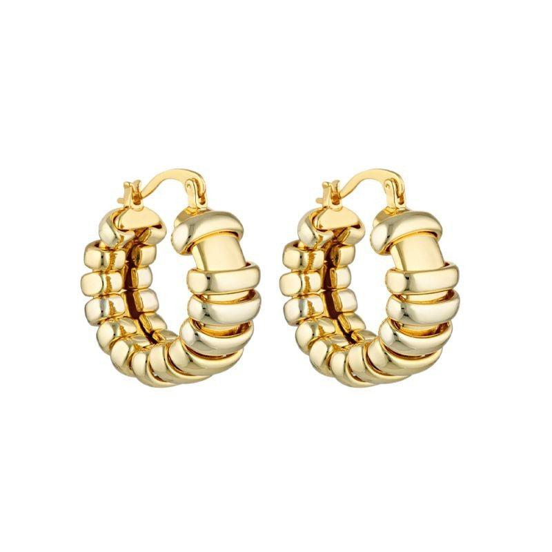JUSSAN Geometric Ear Cuff Sterling Silver Earrings