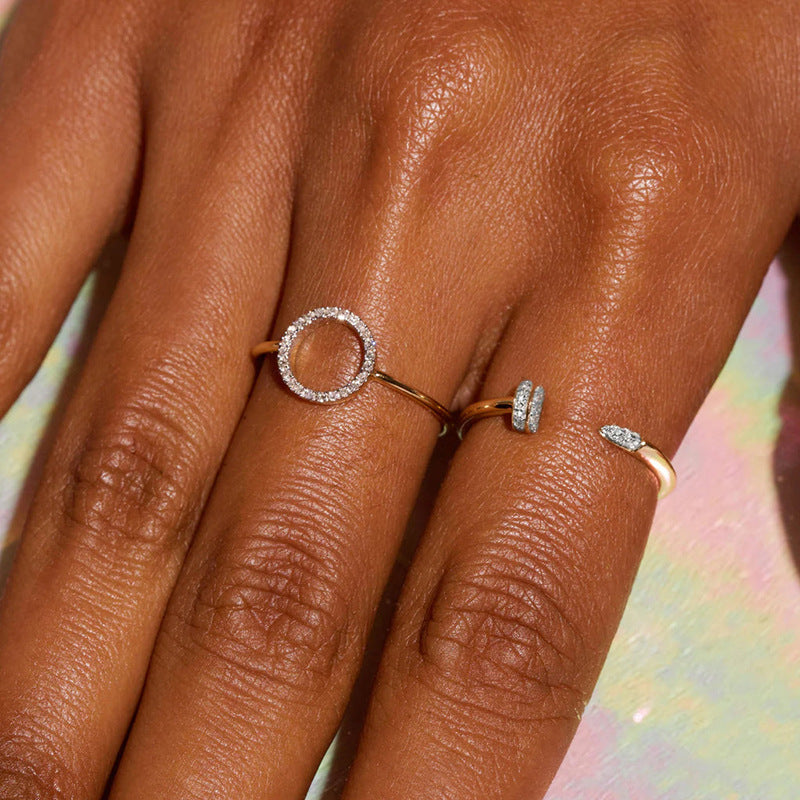 JUSSAN Pave Luxe Sterling Silver Ring