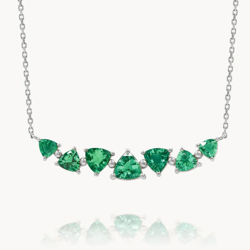 JUSSAN Pave Sterling Silver Necklace