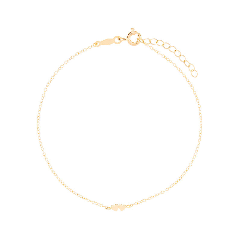 JUSSAN Heart Minimal Luxe Sterling Silver Bracelet