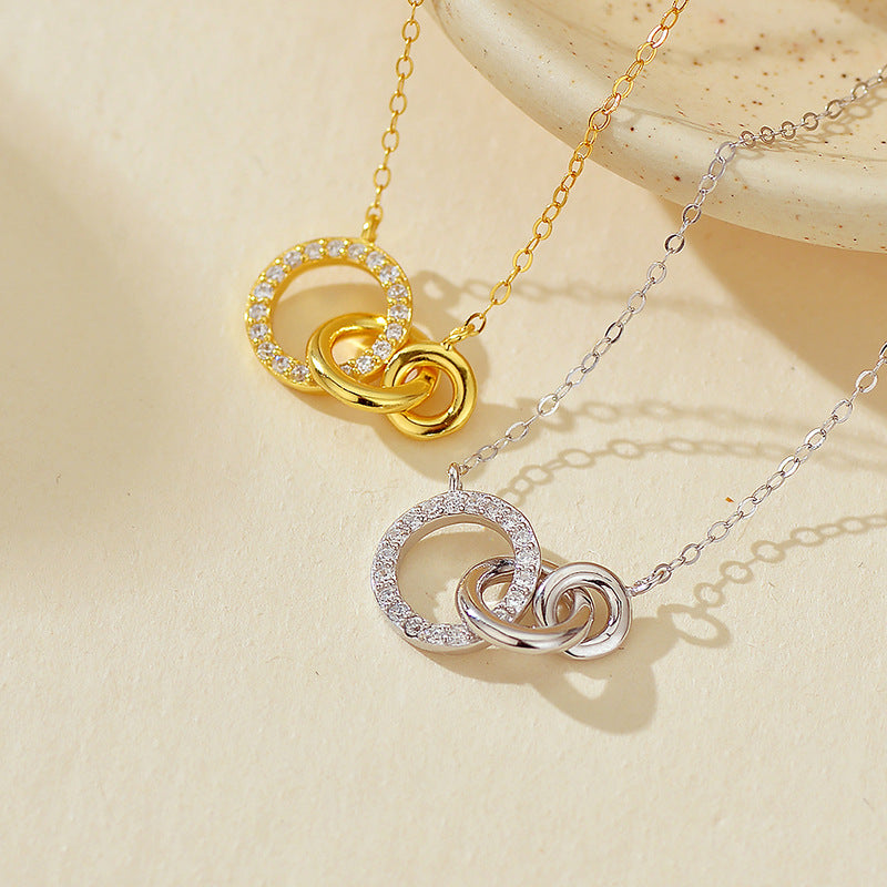 JUSSAN Pave Luxe Sterling Silver Necklace