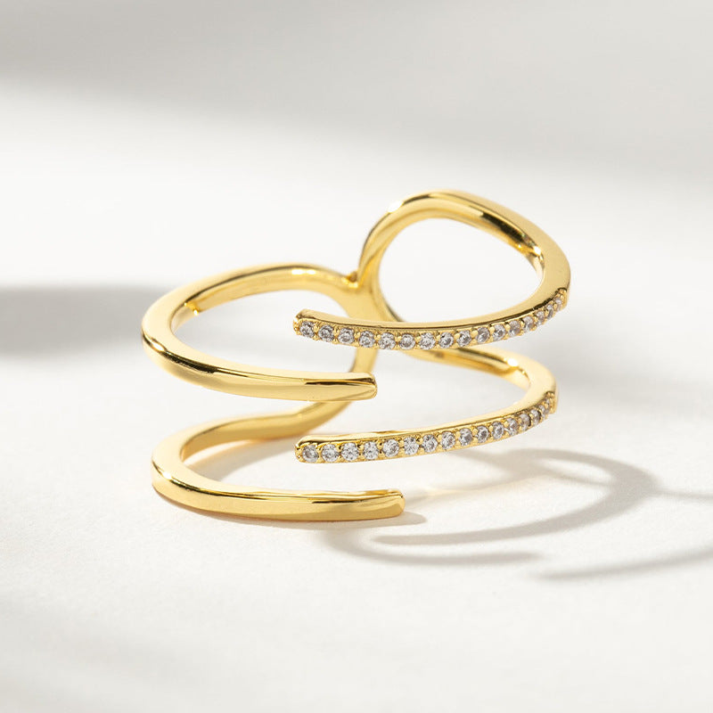 JUSSAN Pave Luxe Sterling Silver Ring