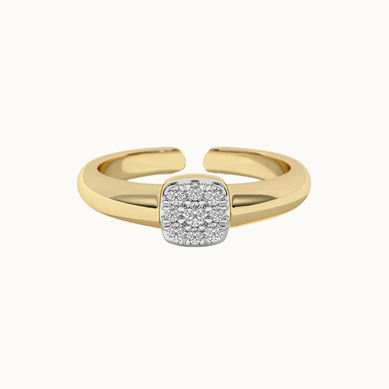 JUSSAN Pave Luxe Sterling Silver Ring