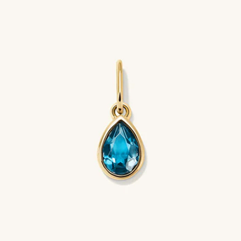 JUSSAN Teardrop Pendant Luxe Sterling Silver Necklace