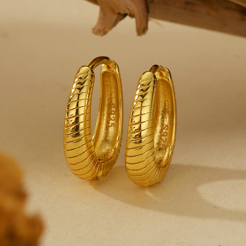 JUSSAN Floral Minimal Luxe Silver Earrings
