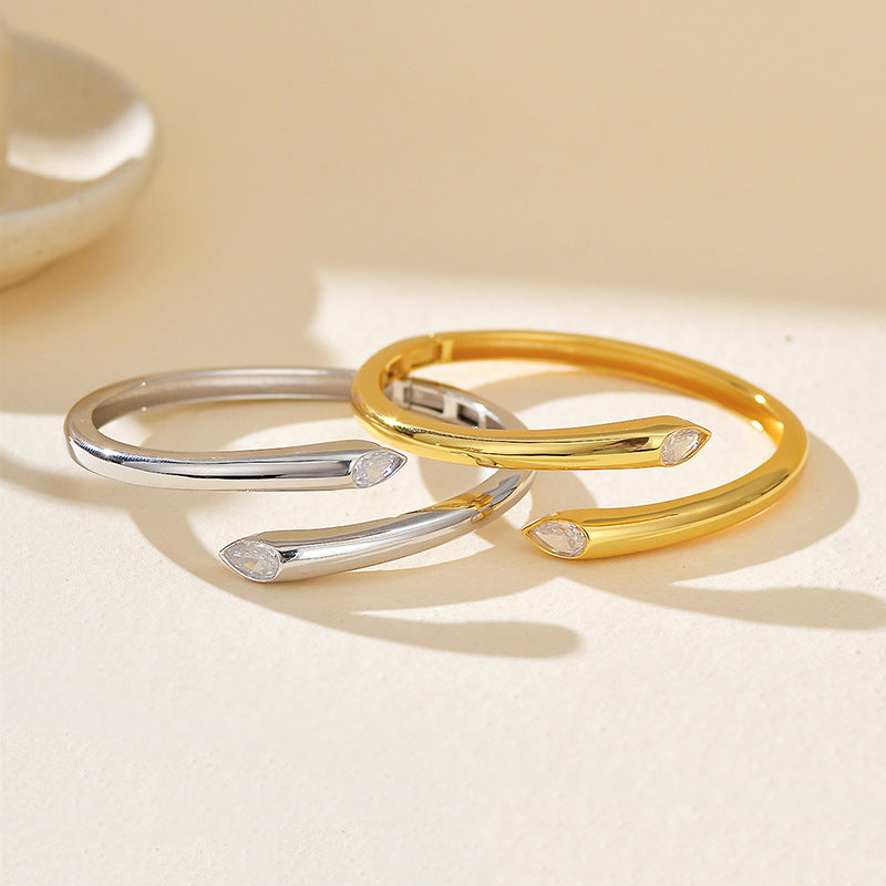 JUSSAN Teardrop Pave Luxe Sterling Silver Bracelet
