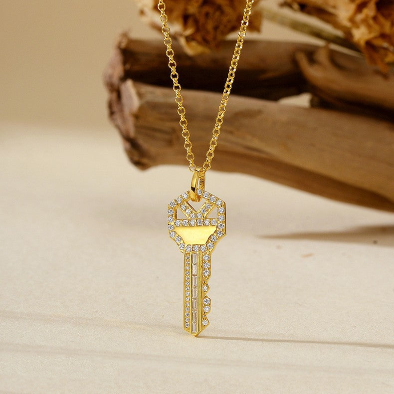 JUSSAN Pave Pendant Luxe Sterling Silver Necklace