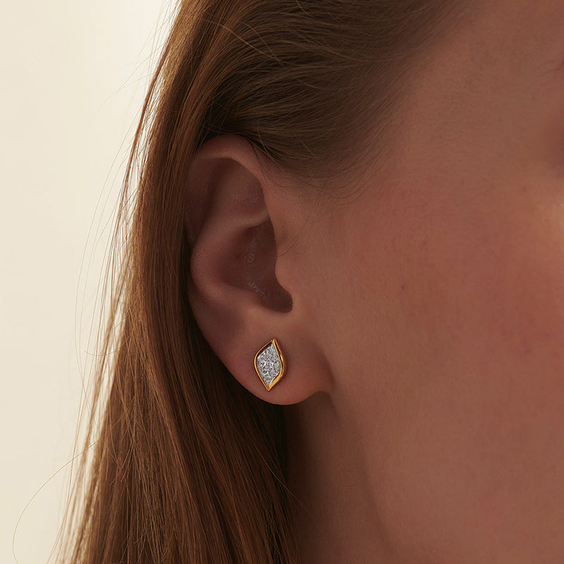 JUSSAN Pave Luxe Sterling Silver Earrings
