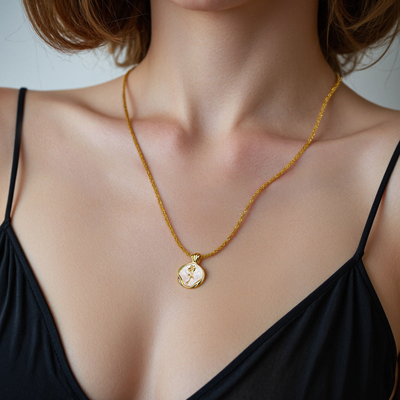 JUSSAN Floral Luxe Sterling Silver Necklace