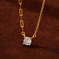 JUSSAN Pave Minimal Luxe Sterling Silver Necklace
