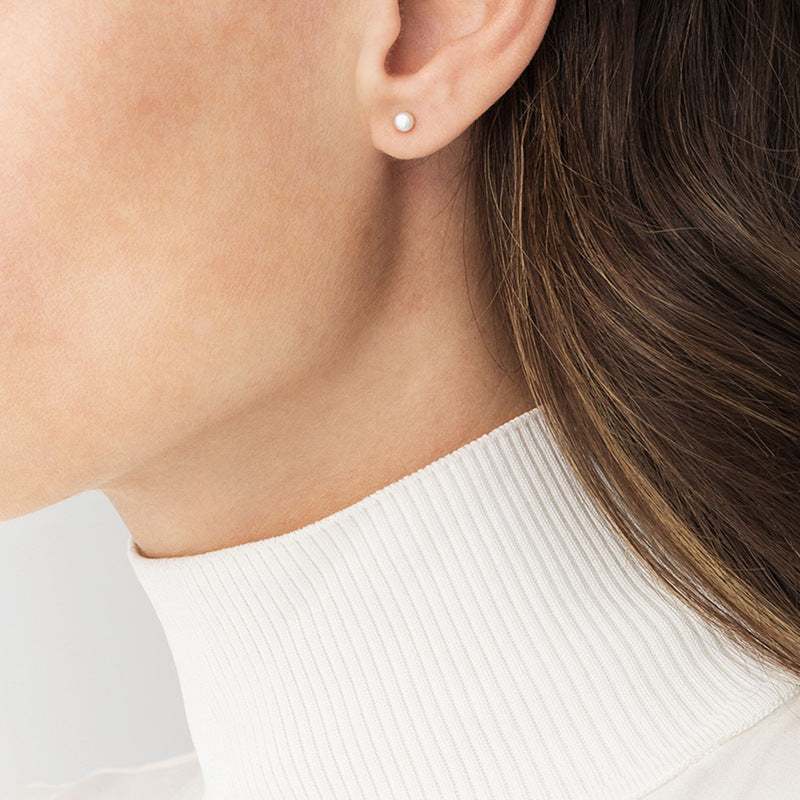 JUSSAN Minimal Sterling Silver Earrings