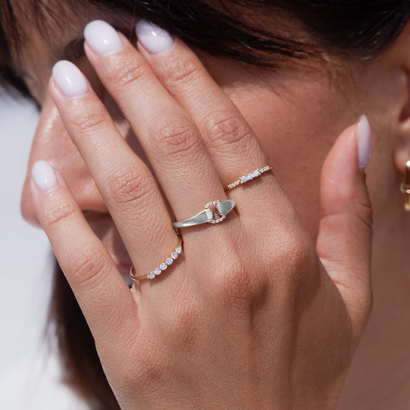 JUSSAN Pave Luxe Sterling Silver Ring