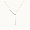 JUSSAN Geometric Pendant Minimal Sterling Silver Necklace