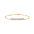 JUSSAN Pave Minimal Luxe Sterling Silver Bracelet