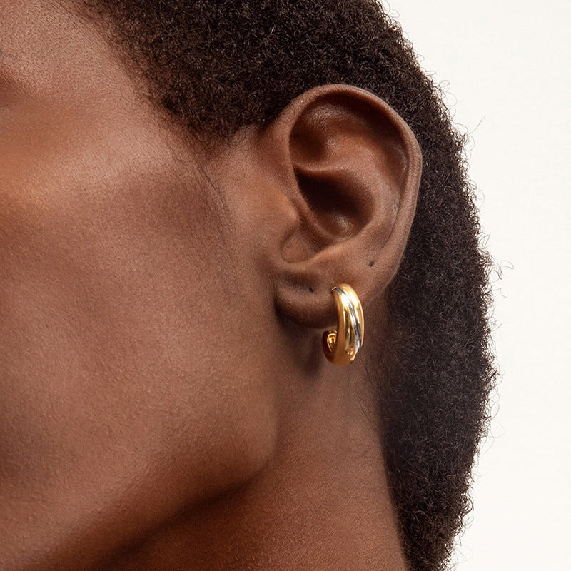 JUSSAN Modern Sterling Silver Earrings