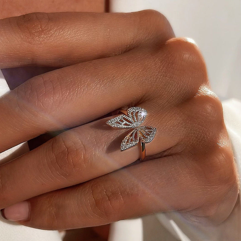JUSSAN Butterfly Luxe Sterling Silver Ring