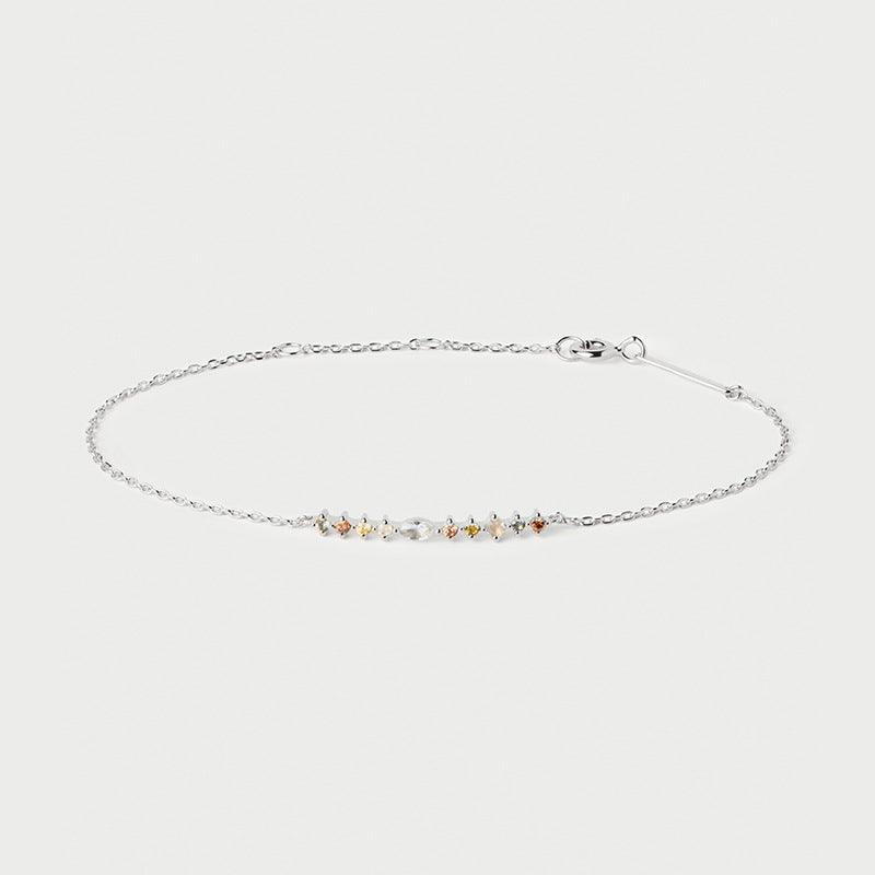 JUSSAN Pave Minimal Luxe Sterling Silver Bracelet