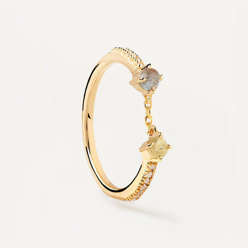 JUSSAN Pave Minimal Luxe Sterling Silver Ring