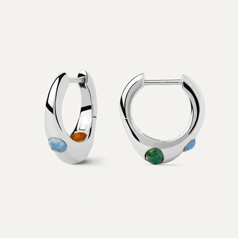 JUSSAN Pave Luxe Sterling Silver Earrings