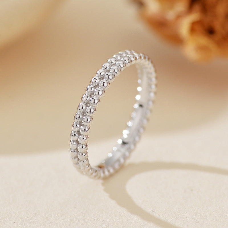 JUSSAN Hoop Minimal Luxe Sterling Silver Ring