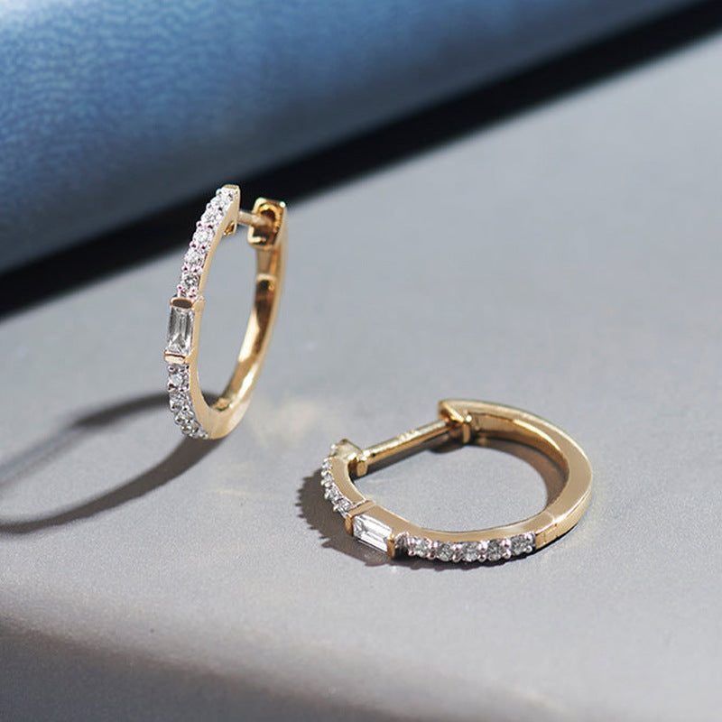 JUSSAN Pave Minimal Luxe Sterling Silver Ring