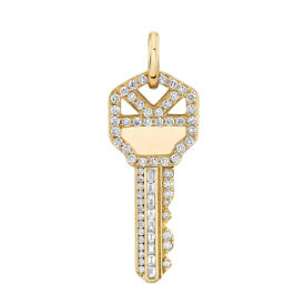 JUSSAN Pave Pendant Luxe Sterling Silver Necklace