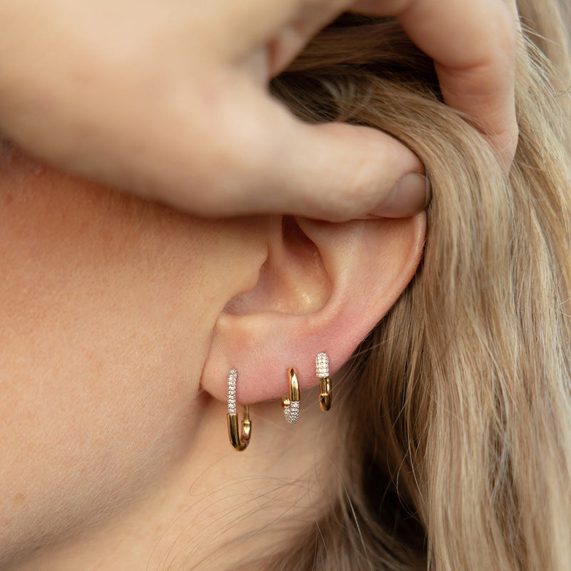 JUSSAN Hoop Luxe Sterling Silver Earrings