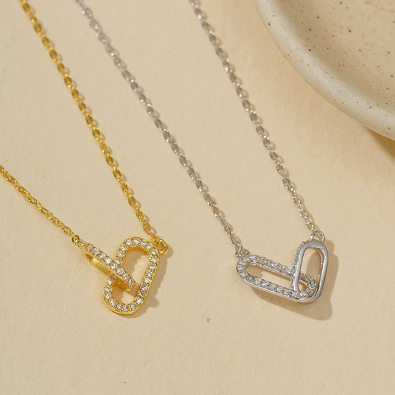 JUSSAN Starlight Heart Sterling Silver Necklace