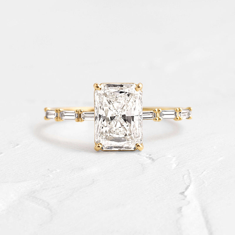 JUSSAN Pave Minimal Luxe Sterling Silver Ring
