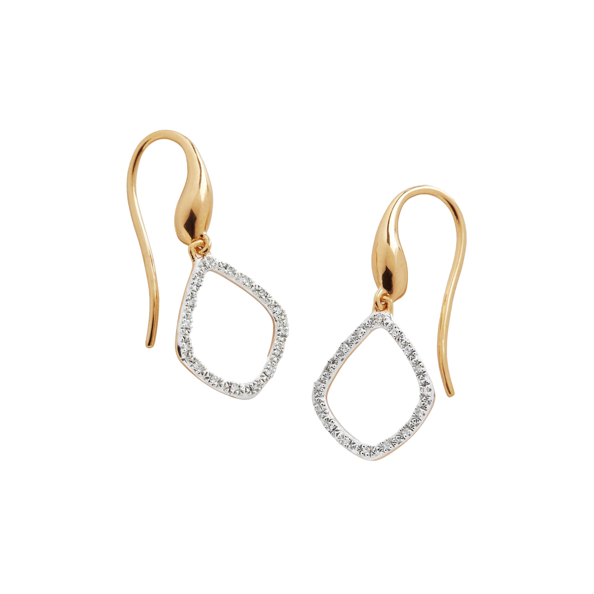 JUSSAN Pave Luxe Sterling Silver Earrings