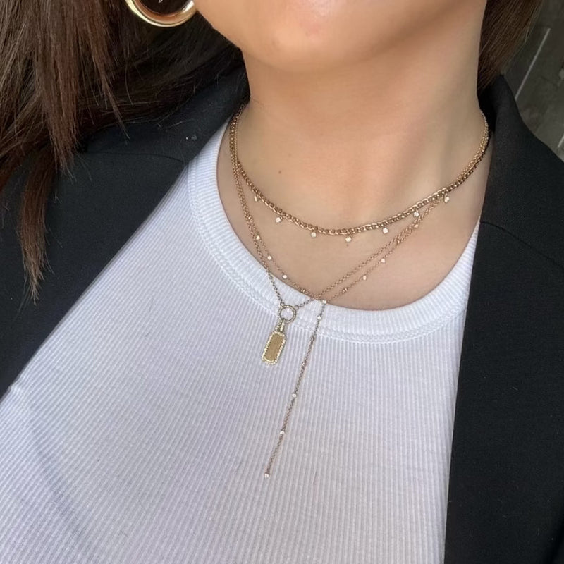 JUSSAN Pave Luxe Sterling Silver Necklace