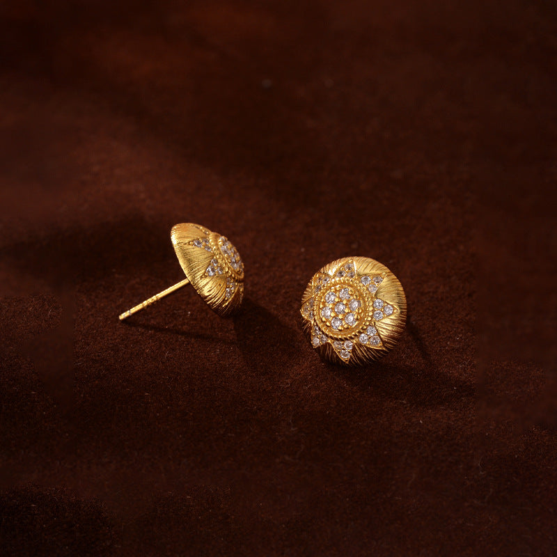 JUSSAN Floral Luxe Sterling Silver Earrings