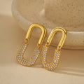 JUSSAN Pave Luxe Sterling Silver Earrings