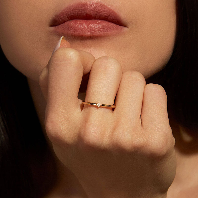 JUSSAN Minimal Luxe Sterling Silver Ring