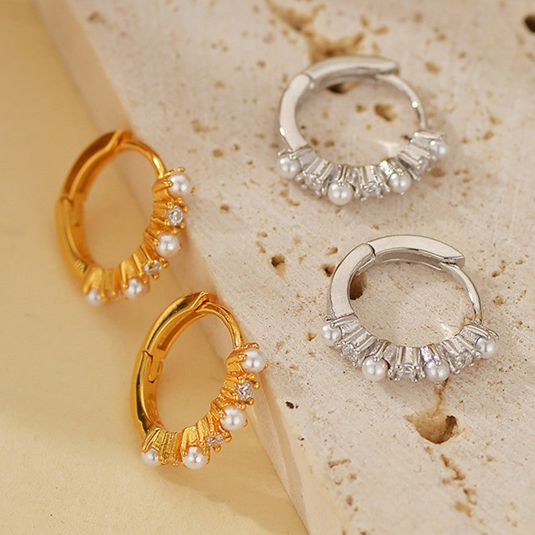 JUSSAN Hoop Luxe Sterling Silver Earrings