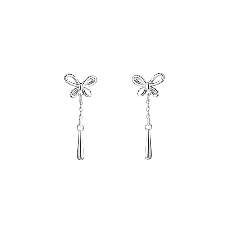 JUSSAN Teardrop Butterfly Luxe Sterling Silver Earrings