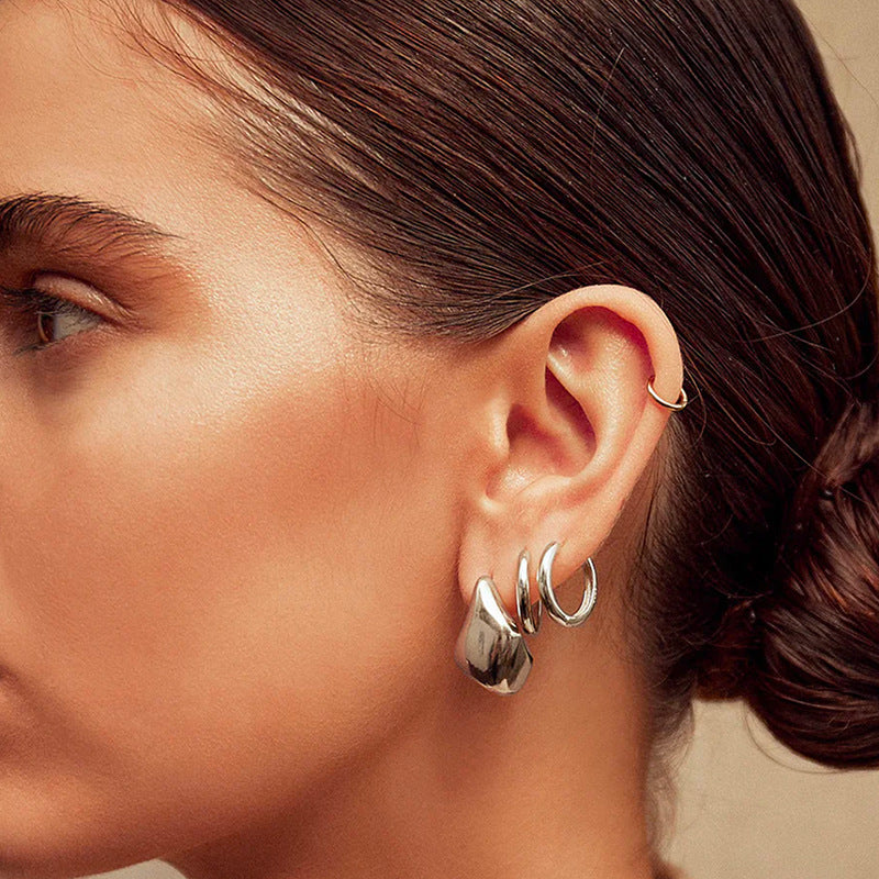 JUSSAN Teardrop Luxe Sterling Silver Earrings