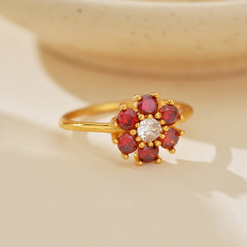 JUSSAN Floral Luxe Sterling Silver Ring