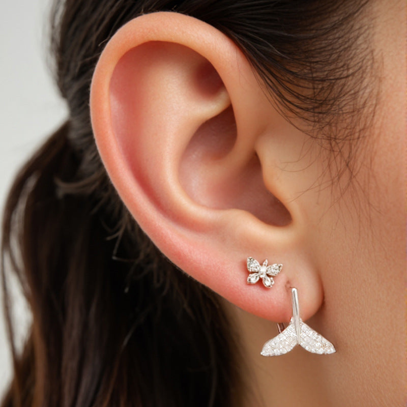 JUSSAN Pave Luxe Sterling Silver Earrings