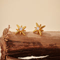 JUSSAN Star Pave Minimal Sterling Silver Earrings