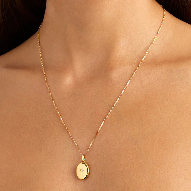JUSSAN Starlight Pave Sterling Silver Necklace