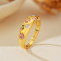 JUSSAN Pave Hoop Sterling Silver Ring